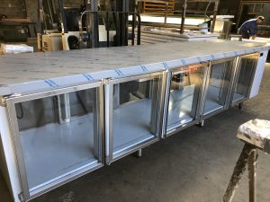 Under bench island fridge for page 7